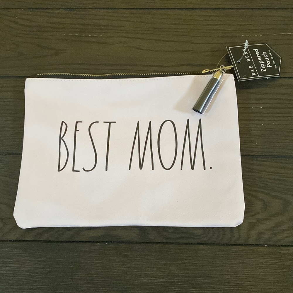 COPY - NWT Rae Dunn Best Mom zippered pouch